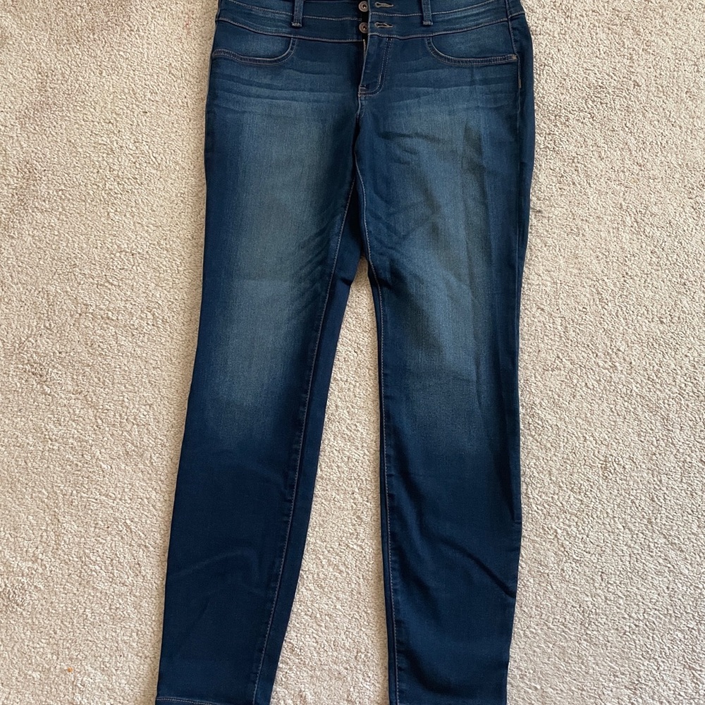 lei Dark Blue High-Rise Skinny Leggings